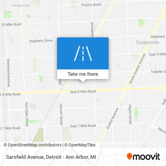 Sarsfield Avenue map