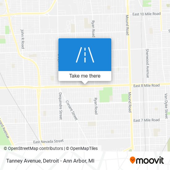 Mapa de Tanney Avenue