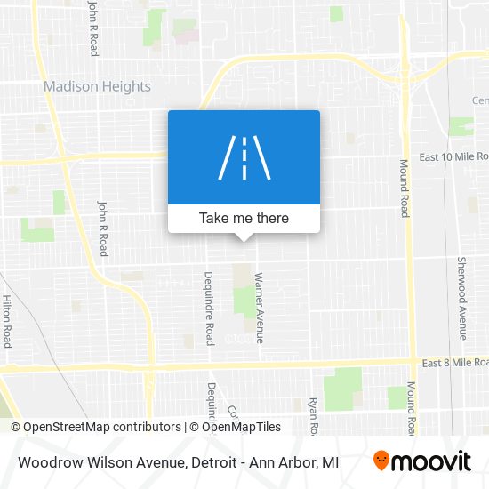 Mapa de Woodrow Wilson Avenue