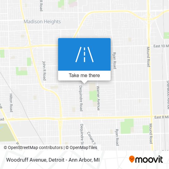 Mapa de Woodruff Avenue