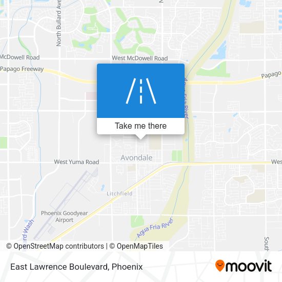 East Lawrence Boulevard map
