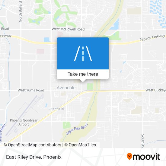 East Riley Drive map