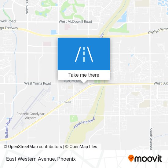 Mapa de East Western Avenue