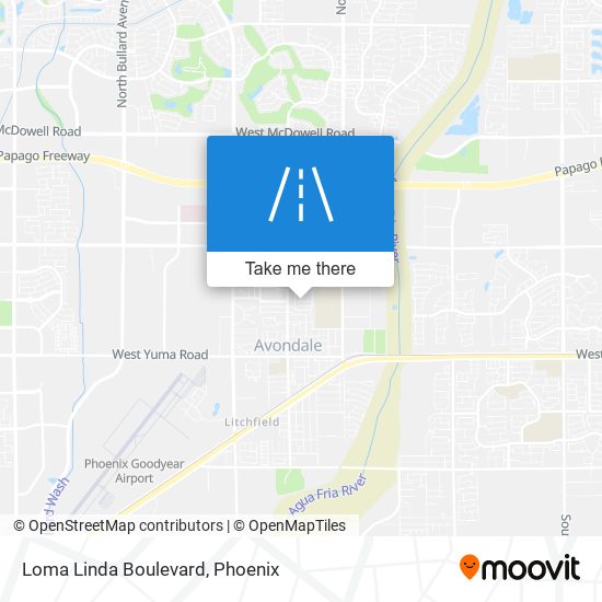 Loma Linda Boulevard map