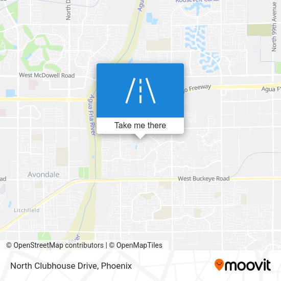 North Clubhouse Drive map