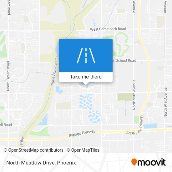 Mapa de North Meadow Drive