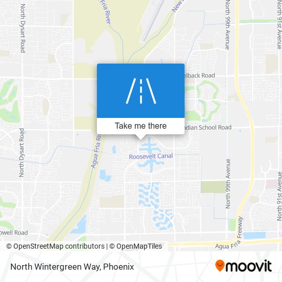 Mapa de North Wintergreen Way