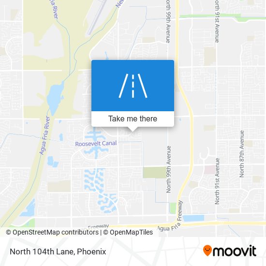 North 104th Lane map