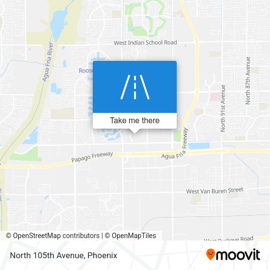 Mapa de North 105th Avenue