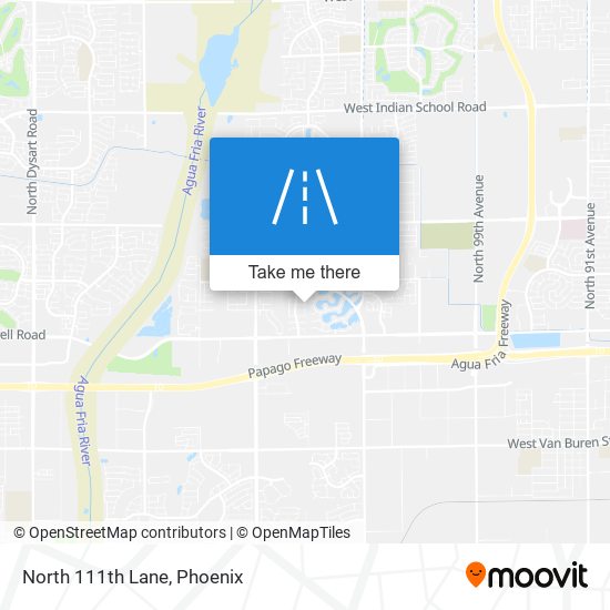 North 111th Lane map