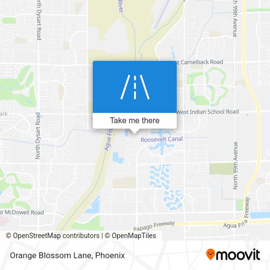 Mapa de Orange Blossom Lane