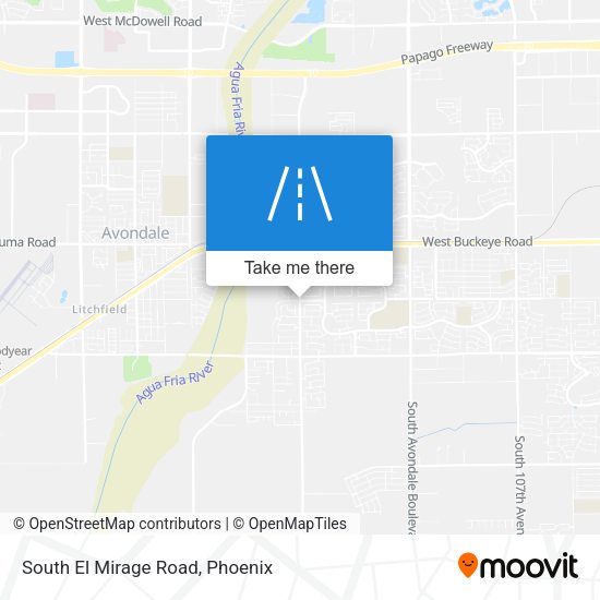 South El Mirage Road map