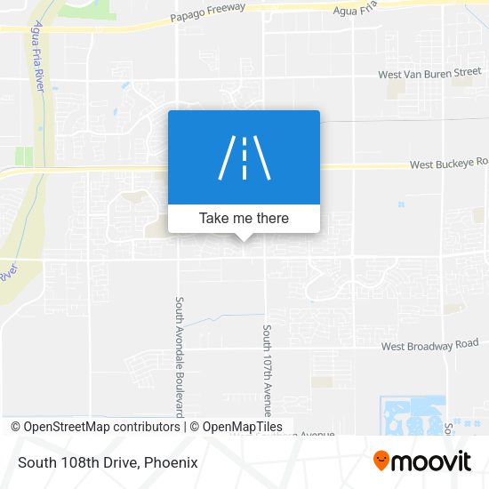 Mapa de South 108th Drive