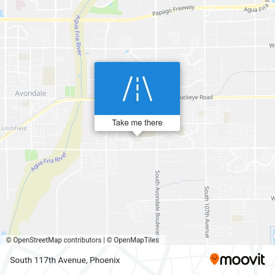 Mapa de South 117th Avenue