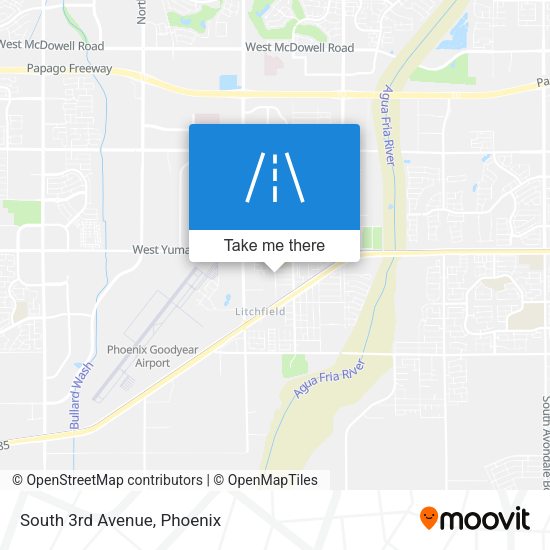 Mapa de South 3rd Avenue