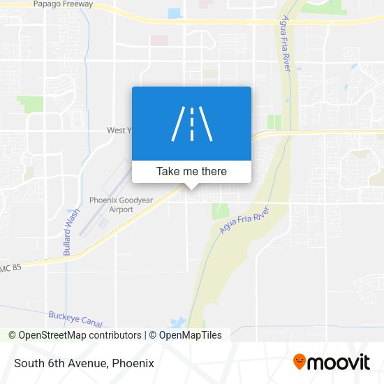 Mapa de South 6th Avenue