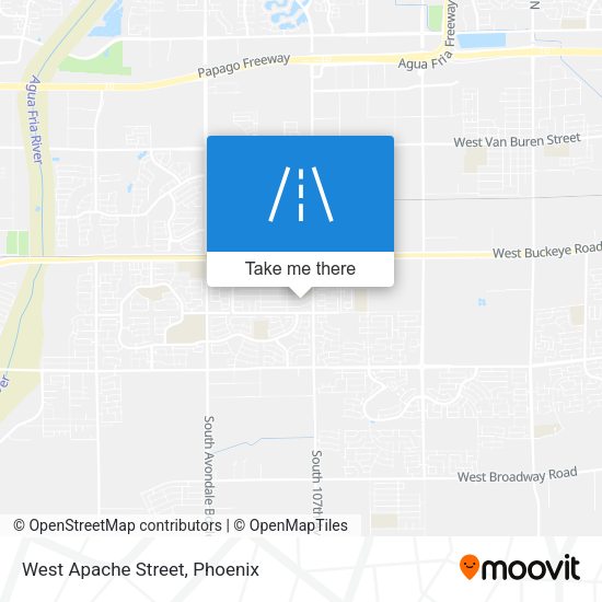 West Apache Street map