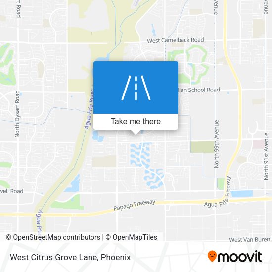 West Citrus Grove Lane map