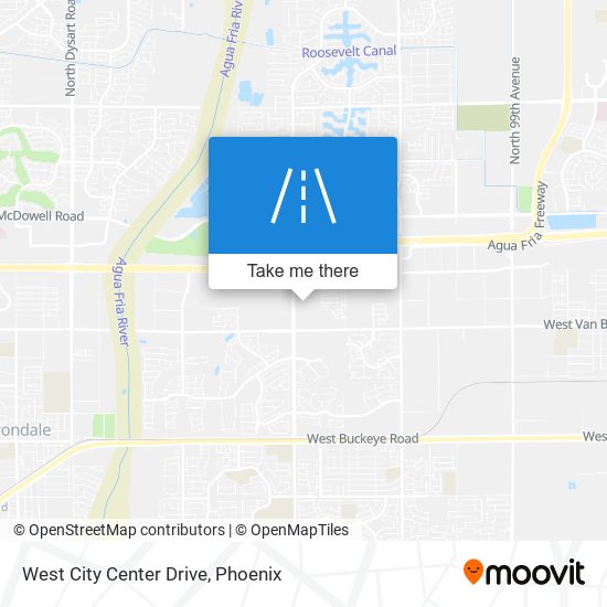 West City Center Drive map