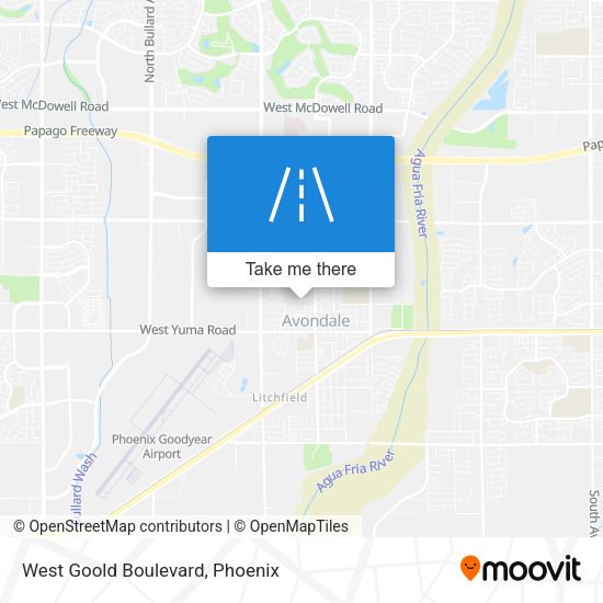 Mapa de West Goold Boulevard