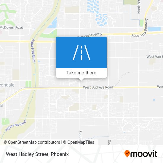 Mapa de West Hadley Street