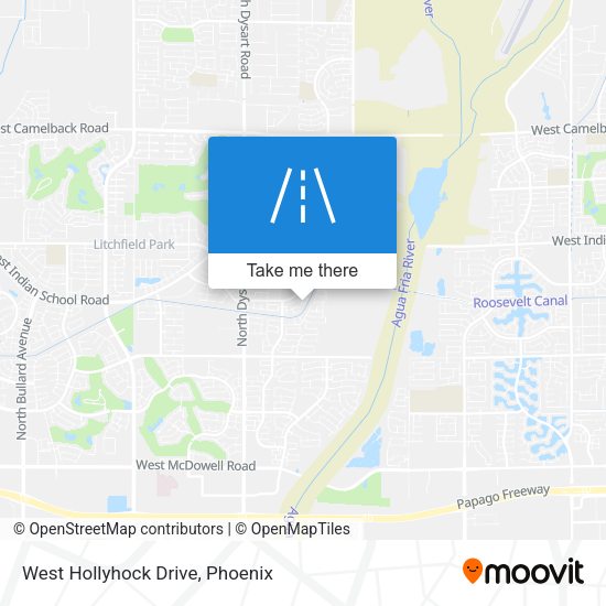 Mapa de West Hollyhock Drive