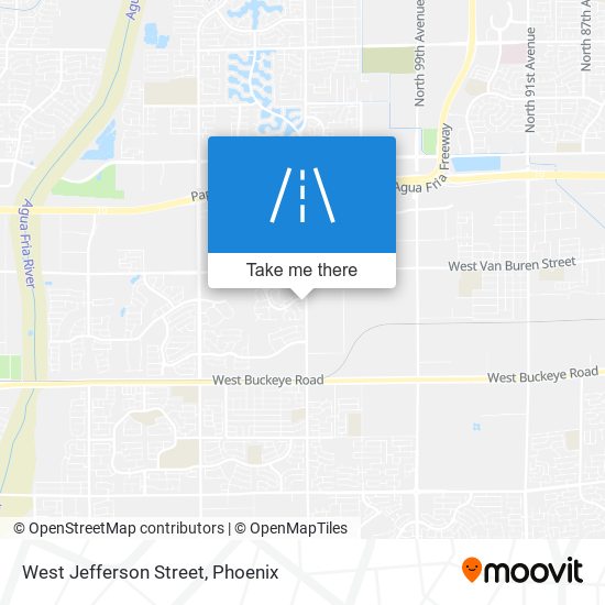 West Jefferson Street map