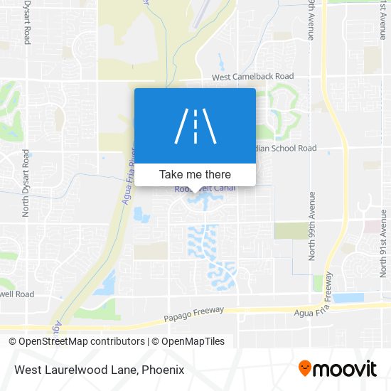 West Laurelwood Lane map