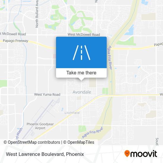 West Lawrence Boulevard map