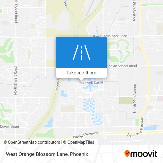 West Orange Blossom Lane map