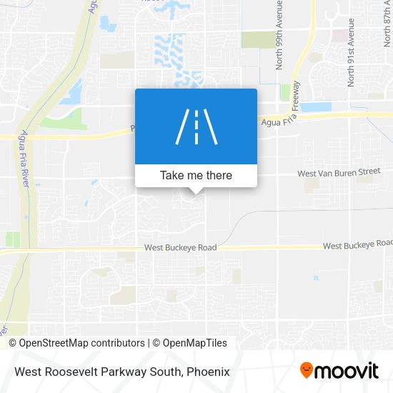 West Roosevelt Parkway South map