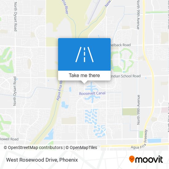 West Rosewood Drive map