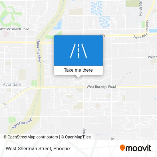 Mapa de West Sherman Street