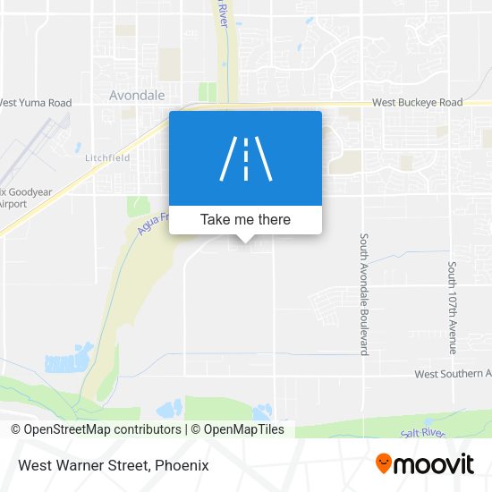 Mapa de West Warner Street