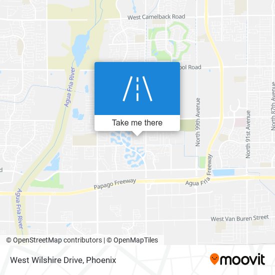 Mapa de West Wilshire Drive