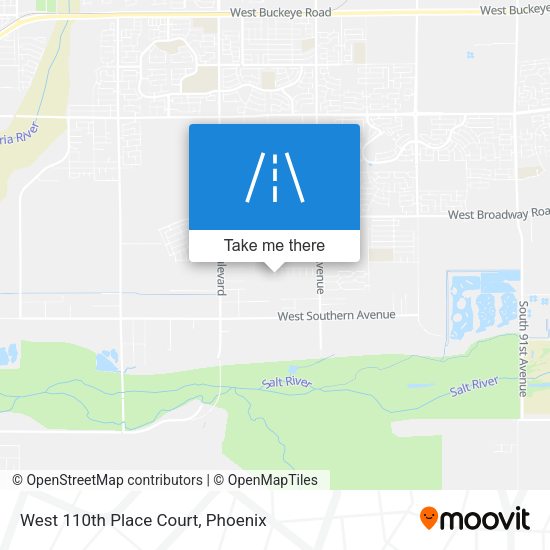 West 110th Place Court map