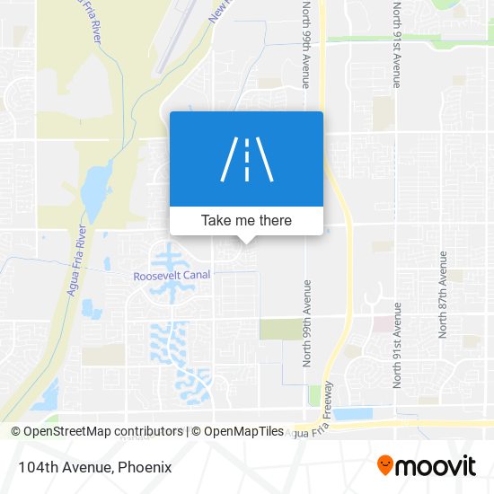 104th Avenue map