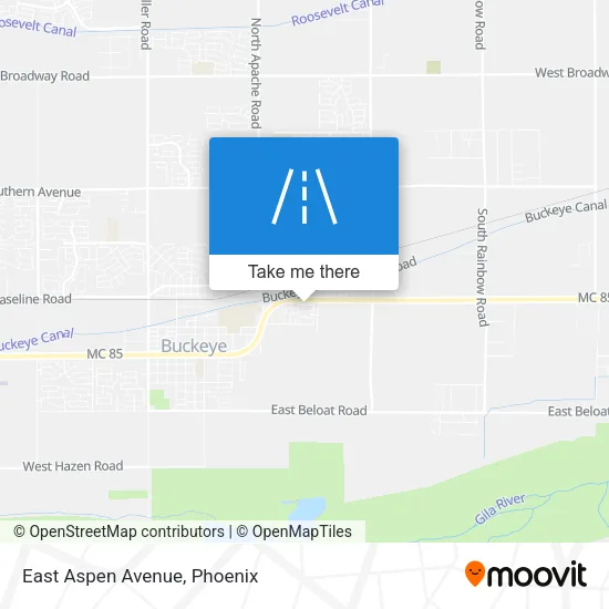Mapa de East Aspen Avenue