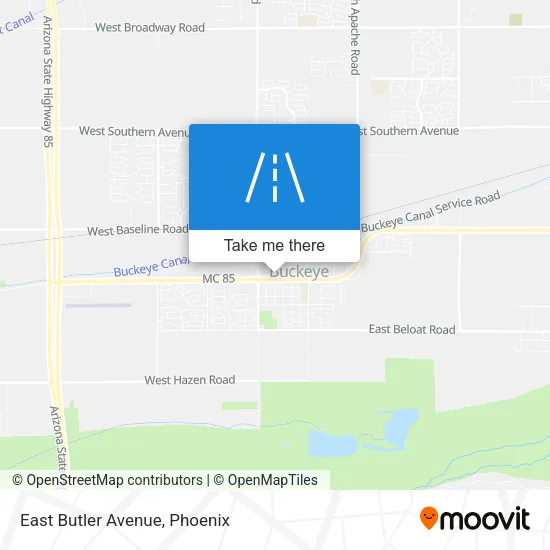 Mapa de East Butler Avenue