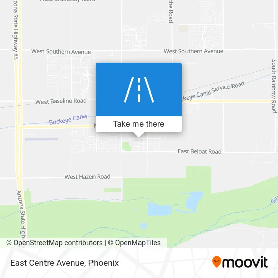 Mapa de East Centre Avenue