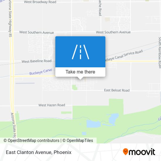 Mapa de East Clanton Avenue