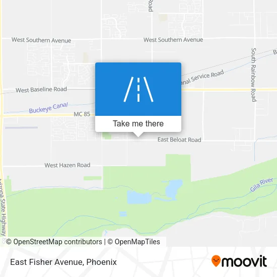 Mapa de East Fisher Avenue
