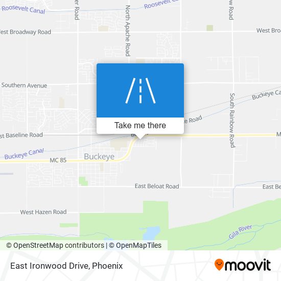 East Ironwood Drive map