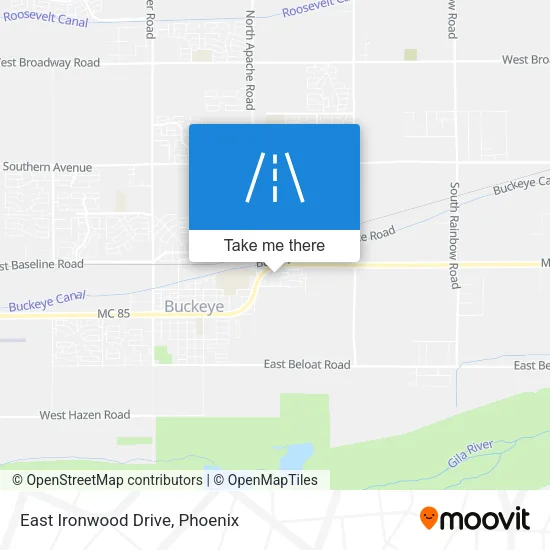 Mapa de East Ironwood Drive