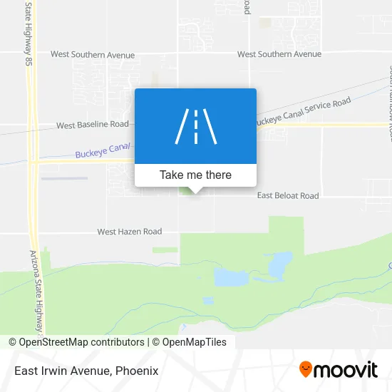 East Irwin Avenue map