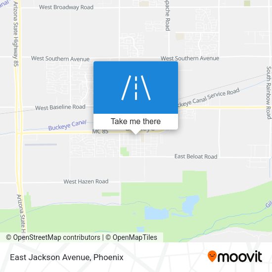 Mapa de East Jackson Avenue