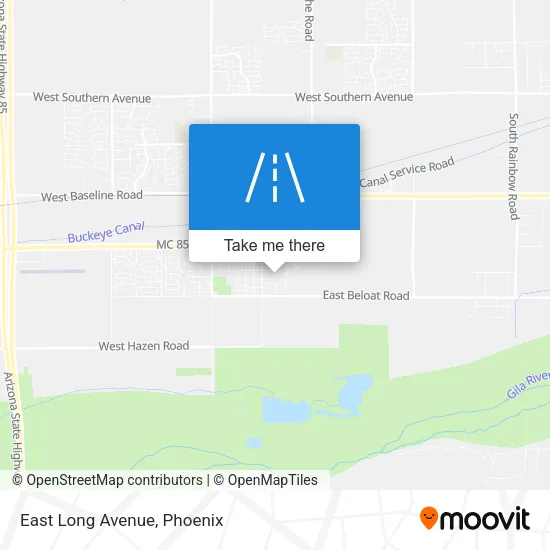East Long Avenue map