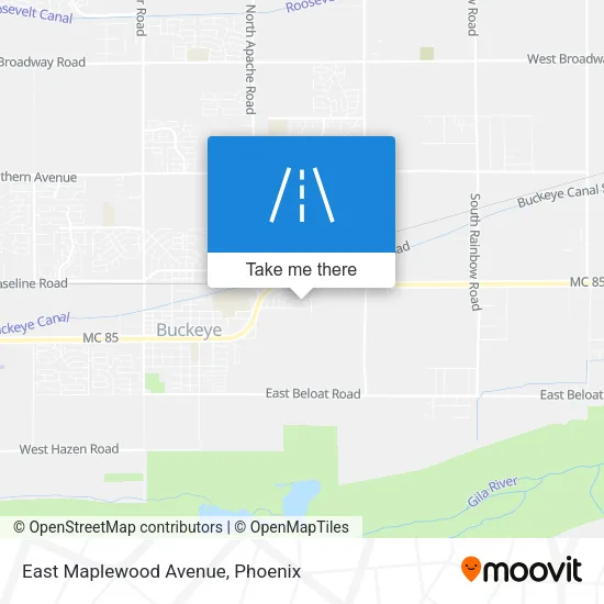 East Maplewood Avenue map