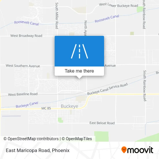 East Maricopa Road map