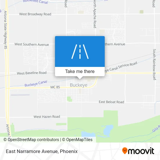 Mapa de East Narramore Avenue